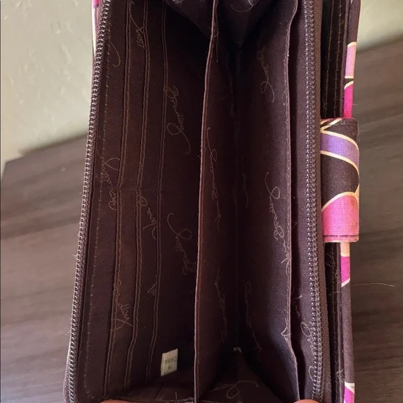 Vera Bradley Floral Retired Turnlock Ziparound Quilted Credit‎ Card Wallet - Picture 8 of 10
